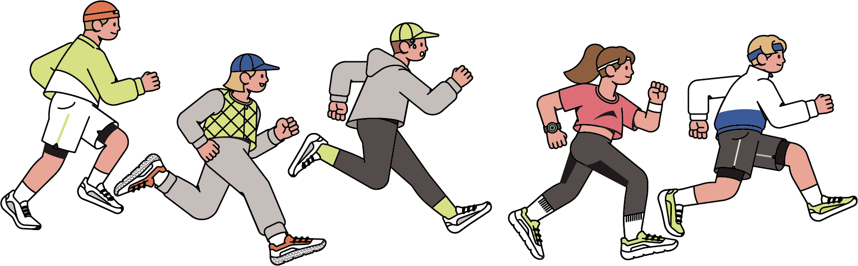 러닝하는 사람들